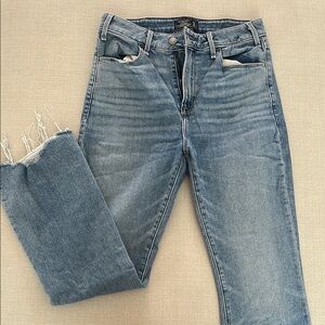 Abercrombie & Fitch Blue Straight Leg Jeans